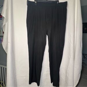 Izod Men's Classic Slim Black Dress Pants Size 38x32‎ Flat Front Wedding Evening